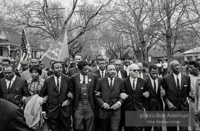 March to protest violence against SNCC-led protestors, Montgomery 1965