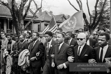 March to protest violence against SNCC-led protestors, Montgomery 1965