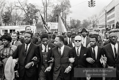 March to protest violence against SNCC-led protestors, Montgomery 1965