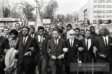 March to protest violence against SNCC-led protestors, Montgomery 1965