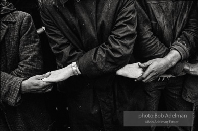 Protestors’ linked hands, Selma 1965.