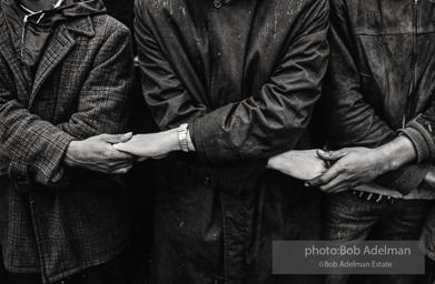 Protestors’ linked hands, Selma 1965.