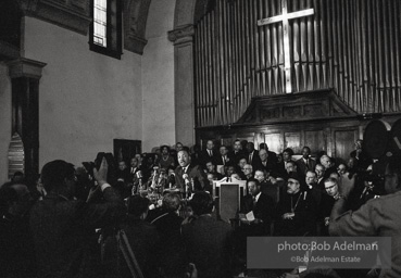 Martin Luther King, Jr. speaks at an evening rally in Brown Chapel. Selma, AL, 1965.