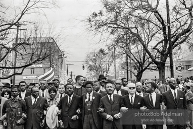 March to protest violence against SNCC-led protestors, Montgomery 1965