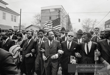 March to protest violence against SNCC-led protestors, Montgomery 1965