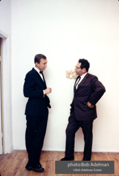 Artists Jasper Johns and George Segal. New York City, 1964.