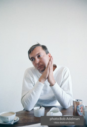 Jasper Johns at his Riverside Drive studio. New York City, 1964.