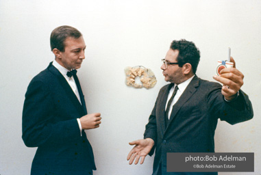 Artists Jasper Johns and George Segal. New York City, 1964.