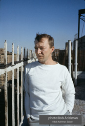 Jasper Johns at his Riverside Drive studio. New York City, 1964.