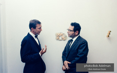 Artists Jasper Johns and George Segal. New York City, 1964.