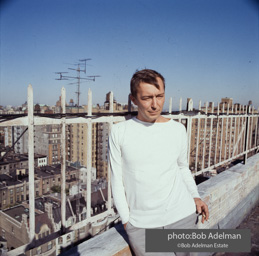 Jasper Johns at his Riverside Drive studio. New York City, 1964.