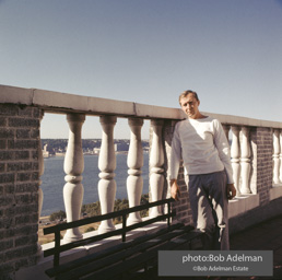 Jasper Johns at his Riverside Drive studio. New York City, 1964.