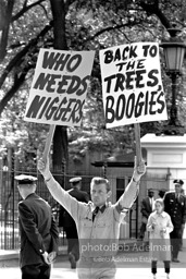 Hate speech, the White House, Washington, D.C.  1962