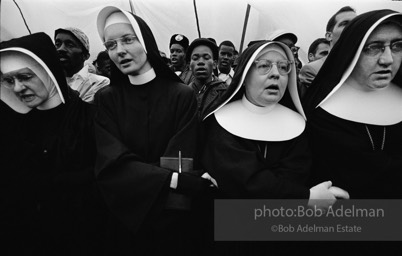 Answering King’s call for support from the religious community, nuns join the protests,  Selma,  Alabama 1965