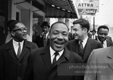 King is exultant after a federal judge, Frank Johnson, rules that the Selma-to-Montgomery march can proceed, Montgomery,  Alabama.  1965