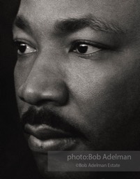 Martin Luther King in a quiet moment as he prepares to speak  in Montgomery,  Alabama. 1965