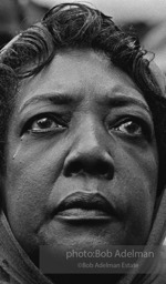 A woman mourns at a public memorial service for slain civil rights leader Martin Luther King Jr., Memphis, Tennessee.  1968