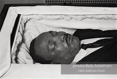 The body of Martin Luther King, Jr,, on view at Sisters Chapel, Spelman College, Atlanta 1968.