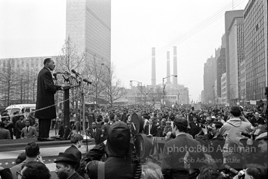 King speaks at a Peace rally at the United Nations, New York City.
1967
