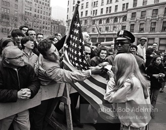 King led anti-Vietnam war protest. NYC, 1967.