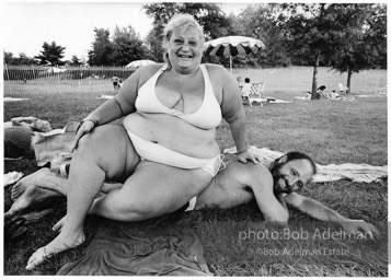 Members of thr National Association to Aid Fat Americans -Couple. Westchester County, New York. 1982