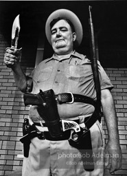 Mr. James Harvey, his version of an ideal sheriff. Coy, Alabama. 1970.
