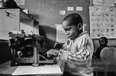 Innovative-English Infants School. New York City, 1970-Deborah Meirs' classroom; she later became an expert on improving public eduction. She put an emphasis on children learning through play rather than teaching, small class size, fostering children's curiosity and interest.BIS_144_01a-23 001