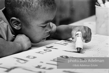 Innovative-English Infants School. New York City, 1970-Deborah Meirs' classroom; she later became an expert on improving public eduction. She put an emphasis on children learning through play rather than teaching, small class size, fostering children's curiosity and interest.BIS_32C-36a 001