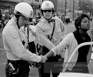 Innocent bystander arrested, Birmingham,  Alabama. June, 1963.