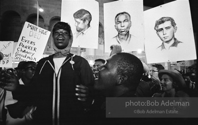 All-night vigil at the 1964 Democratic National Convention,   Atlantic City,   New Jersey.  1964