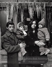 Photographs of the living conditions of poor people on the lower East Side, in Harlem;
photographs of abandoned buildings and abandoned neighborhoods.