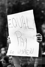 First Women's Lib march on 5th ave, NYC. August, 1970