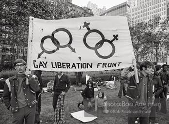 Gay rights activists, New York City. 1968.