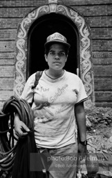 Female construction worker. New York City, 1989.
