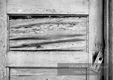 Cabin door in a 1950s-style motel, Vantage, Washington. (1987)