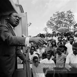 Reverend Martin Luther King at the Antioch Baptist Church. Camden, Alabama, 1966.