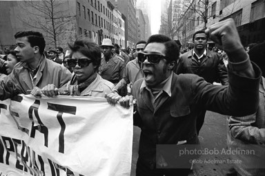 Martin Luther King led anti-Vietnam war protest. NYC, 1967. photo:Bob Adelman©Bob Adelman Estate.