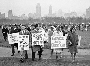 Martin Luther King led anti-Vietnam war protest. NYC, 1967. photo:Bob Adelman©Bob Adelman Estate.