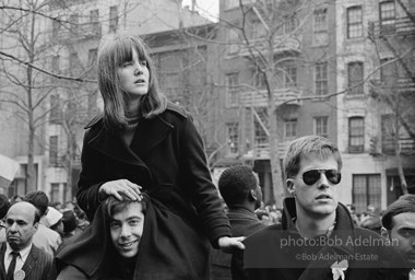 Martin Luther King led anti-Vietnam war protest. NYC, 1967. photo:Bob Adelman©Bob Adelman Estate.