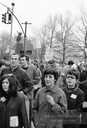 Martin Luther King led anti-Vietnam war protest. NYC, 1967. photo:Bob Adelman©Bob Adelman Estate.