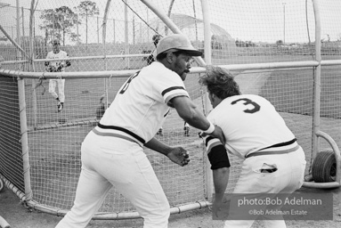 Willie Stargell and Richie Hebner. Pittsburgh Pirates Spring training. Bradenton, Florida, 1973. from the book Willie Stargell and Richie Hebner. Pittsburgh Pirates Spring training. Bradenton, Florida, 1973. from the book