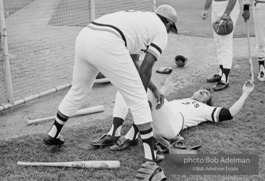 Willie Stargell and Richie Hebner. Pittsburgh Pirates Spring training. Bradenton, Florida, 1973. from the book Willie Stargell and Richie Hebner. Pittsburgh Pirates Spring training. Bradenton, Florida, 1973. from the book