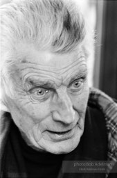 Nobel Prize winning author Samuel Beckett, Paris, 1986