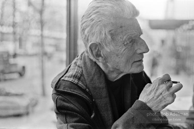 Nobel Prize winning author Samuel Beckett, Paris, 1986