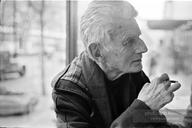 Nobel Prize winning author Samuel Beckett, Paris, 1986