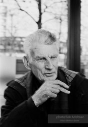 Nobel Prize winning author Samuel Beckett, Paris, 1986