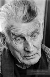 Nobel Prize winning author Samuel Beckett, Paris, 1986