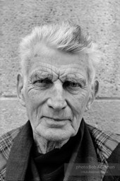 Nobel Prize winning author Samuel Beckett, Paris, 1986