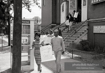 Children marchers emerging from 16th St Baptist Church, Birmingham 1963