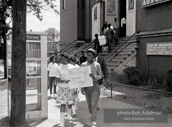 Children marchers emerging from 16th St Baptist Church, Birmingham 1963